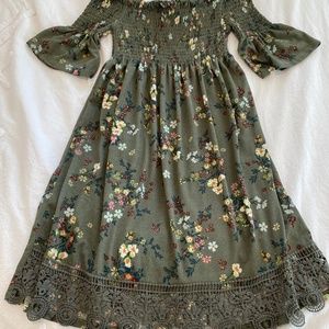 bandeau off the shoulder beach dress